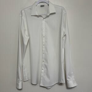 Kenneth Cole Reaction 17 36/37 White Button Down Shirt
